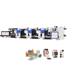 RTIN-800 3 color PET bopp  film water bottle label flexo printing machine